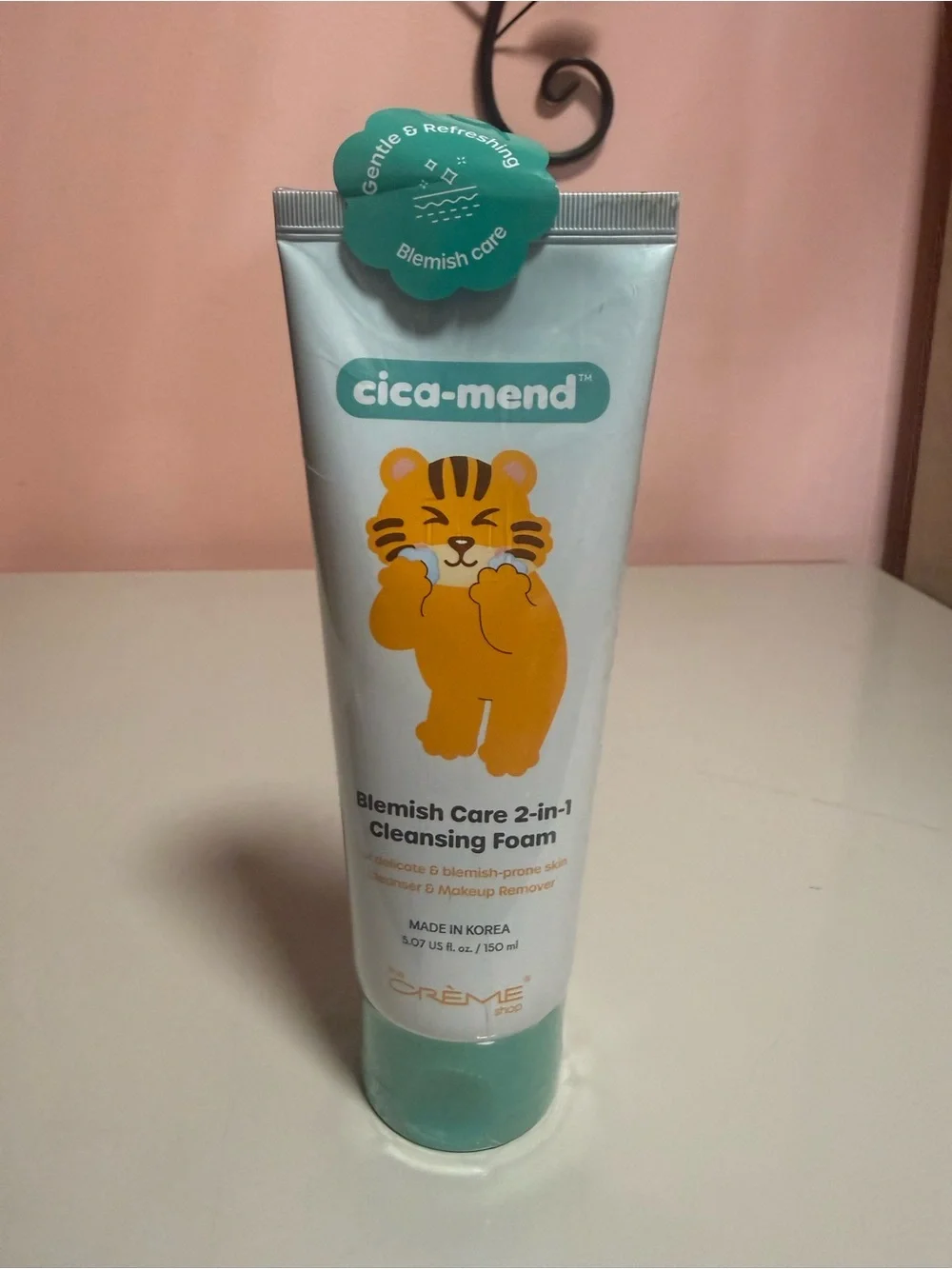 The Crème Shop cica-mend Blemish 2-in-1 Cleansing Foam Salicylic 5.07 fl